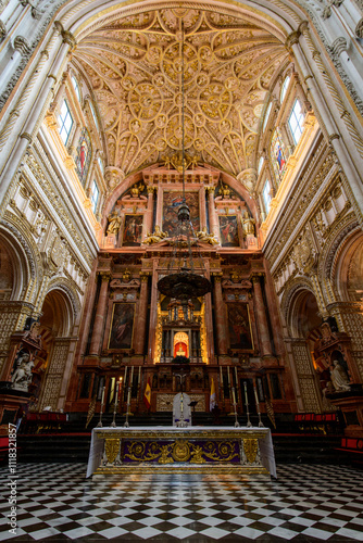 Main Chapel and Transept  of Mosque-Cathedral of Cordoba.