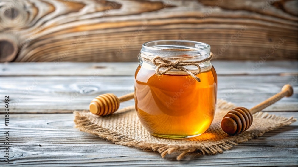 jar of honey dipper jar of honey dipper