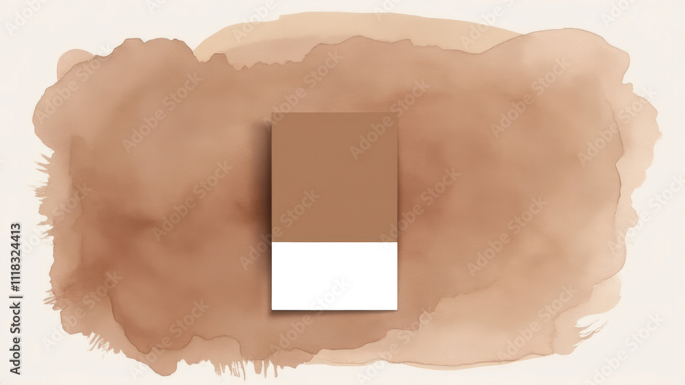 color 2025 Mocha Mousse nature background. Abstract brown watercolor splash on light background. color 2025 Mocha Mousse nature background. Abstract brown watercolor splash on light background.