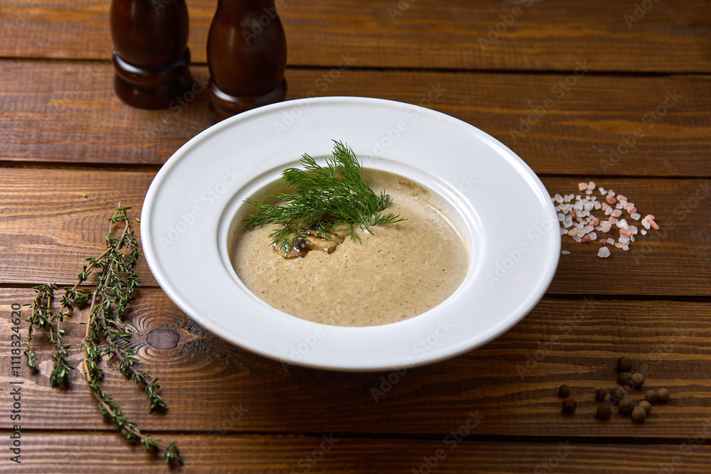 Creamy Mushroom Soup with Dill Creamy Mushroom Soup with Dill