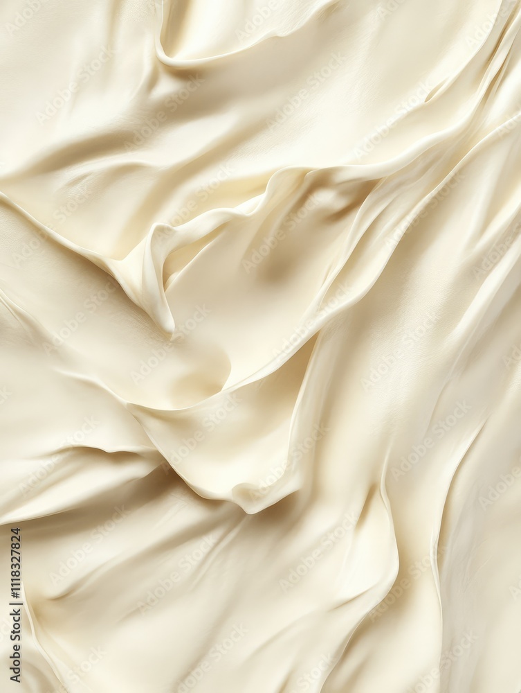 Fototapeta premium Cream texture background. Smooth and elegant skincare-inspired design. Luxurious and soft cosmetic surface.