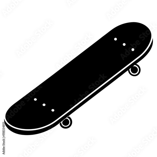 skateboard isolated on white