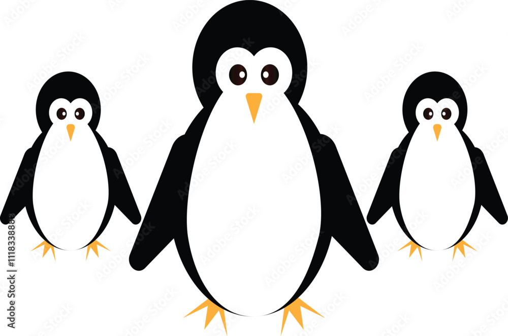 Isolated Penguin With White Background Isolated Penguin With White Background