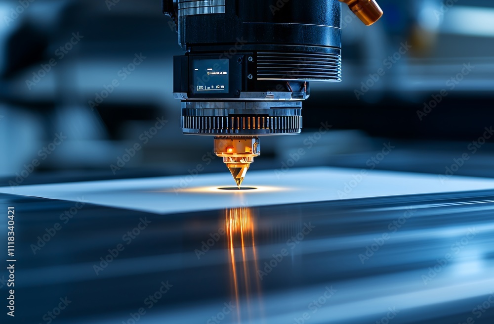 Metal cutting using CNC laser technology represents modern industrial advancements. Metal cutting using CNC laser technology represents modern industrial advancements.