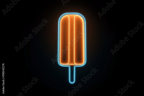 Enticing Neon Popsicle: A Vibrant Summer Treat