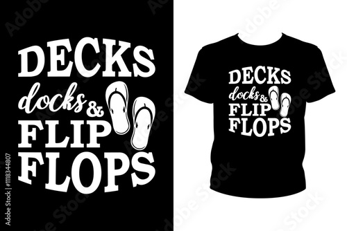 Decks docks & flip flop - art files for Cricut and Silhouette. You can edit it with Adobe Illustrator.