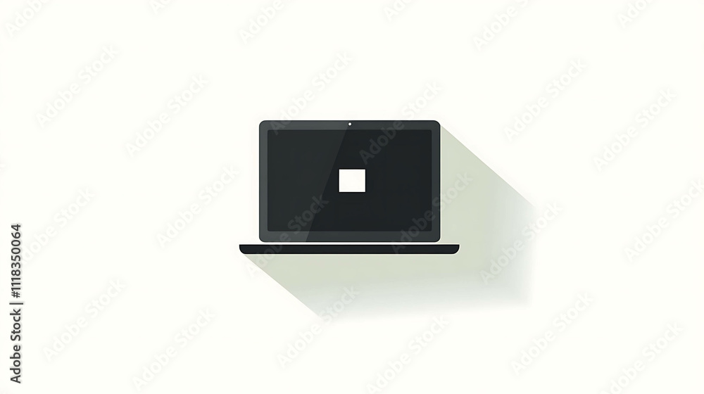 Black notebook on white background Black notebook on white background