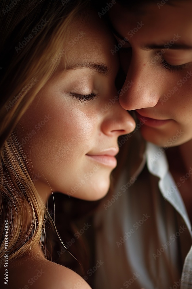 A tender moment captured between a couple in a close embrace, showcasing love and connection intimately. A tender moment captured between a couple in a close embrace, showcasing love and connection intimately.