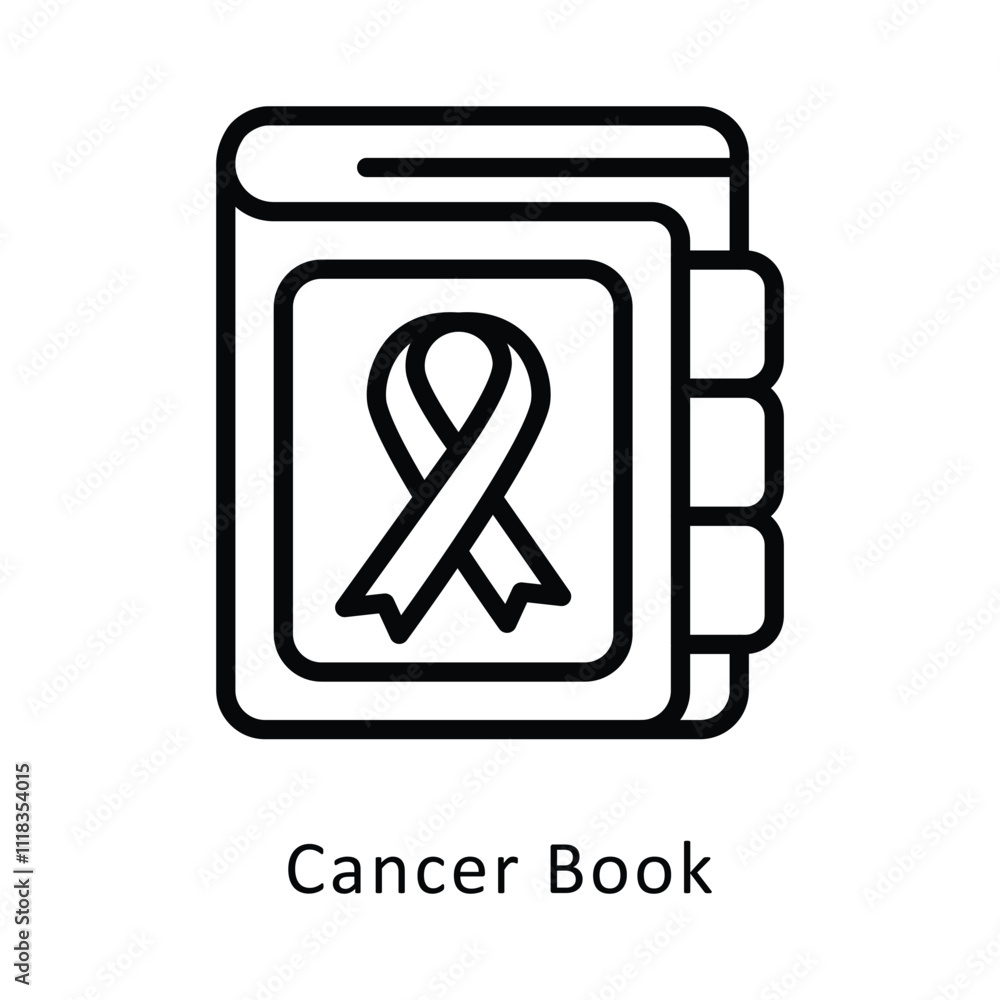 Cancer Book Vector Outline Icon. Eps File 10 Cancer Book Vector Outline Icon. Eps File 10