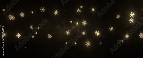 Snowflakes falling for chri...
