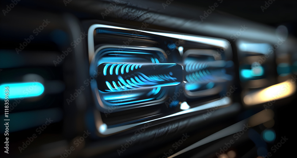 Closeup View of Car Air Conditioning System Illustration
Closeup View of Car Air Conditioning System Illustration