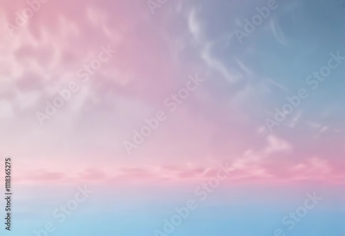 Soft gradient background with light pink transitioning to pale blue , pastel colors, tranquil scene