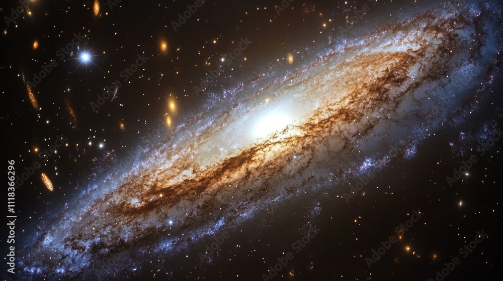 Stunning Hyper-Realistic Shot of a Spiraling Galaxy in Space Stunning Hyper-Realistic Shot of a Spiraling Galaxy in Space