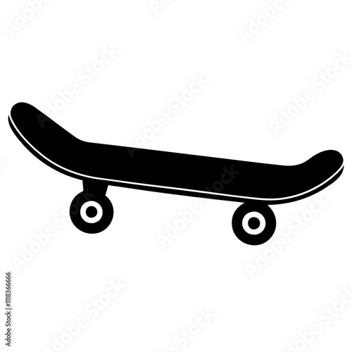 skateboard isolated on white