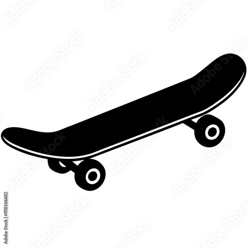 skateboard isolated on white