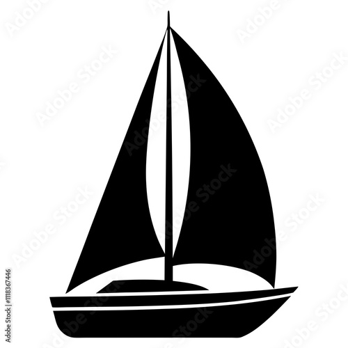 silhouette of a boat