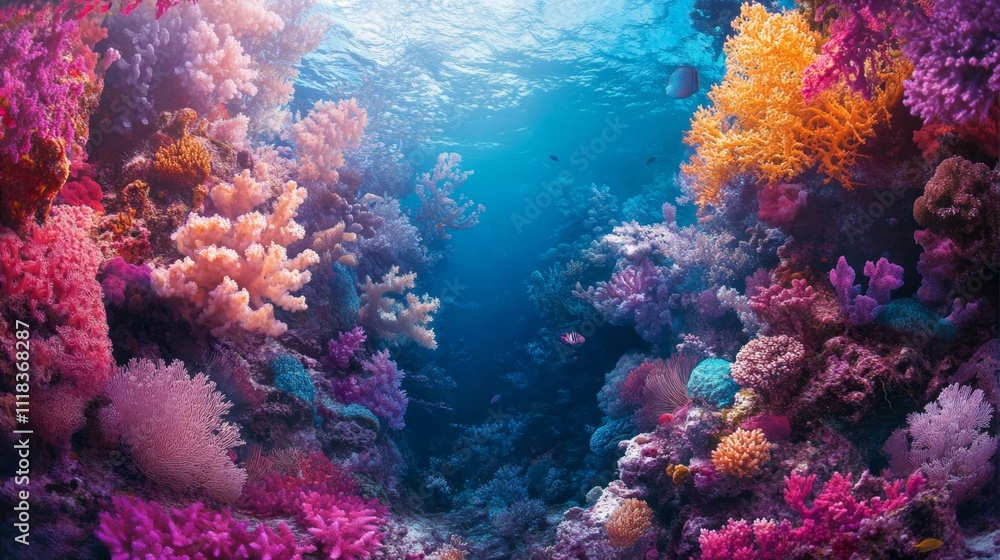 Fototapeta premium Stunning Underwater Coral Reefs