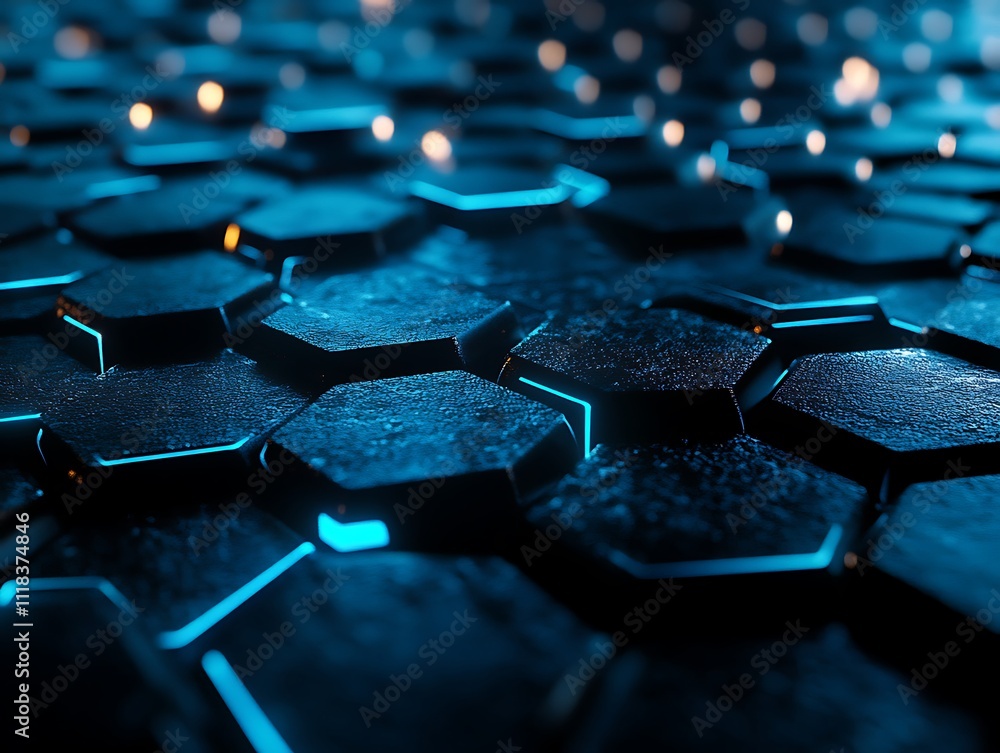 Cracked Hexagons: Eruption of Light Beneath the Surface Cracked Hexagons: Eruption of Light Beneath the Surface