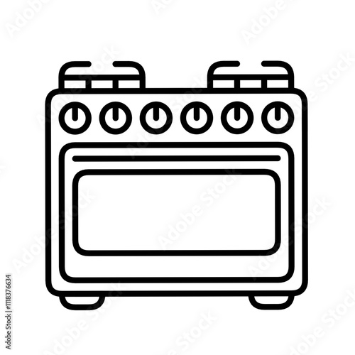 Stove logo icon and vector