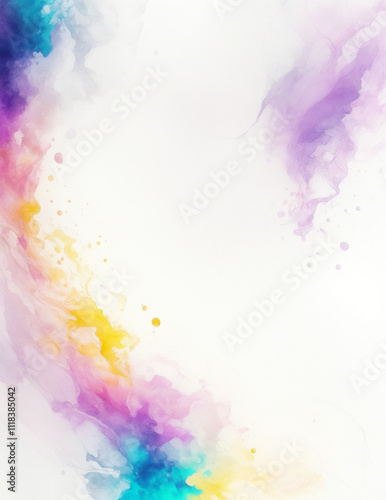 abstract watercolor background - abstract colorful splash background - Generative AI