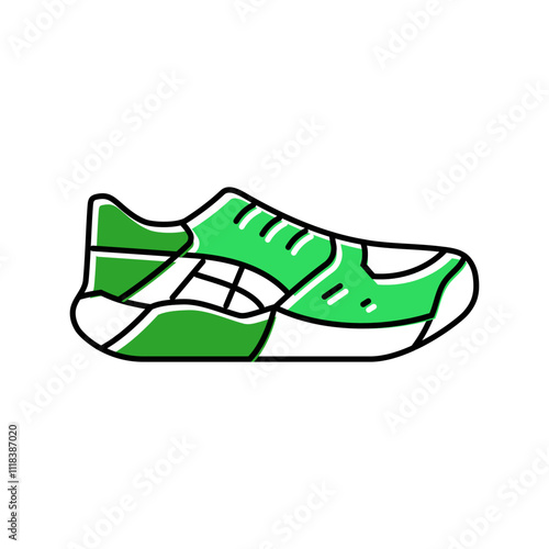 athletic shoes clothing color icon vector. athletic shoes clothing sign. isolated symbol illustration