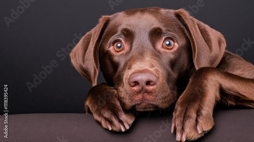 Chocolate Labrador Retriever Portrait 