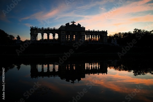 Wien Schönbrunn Gloriette Sonnenuntergang Österreich 