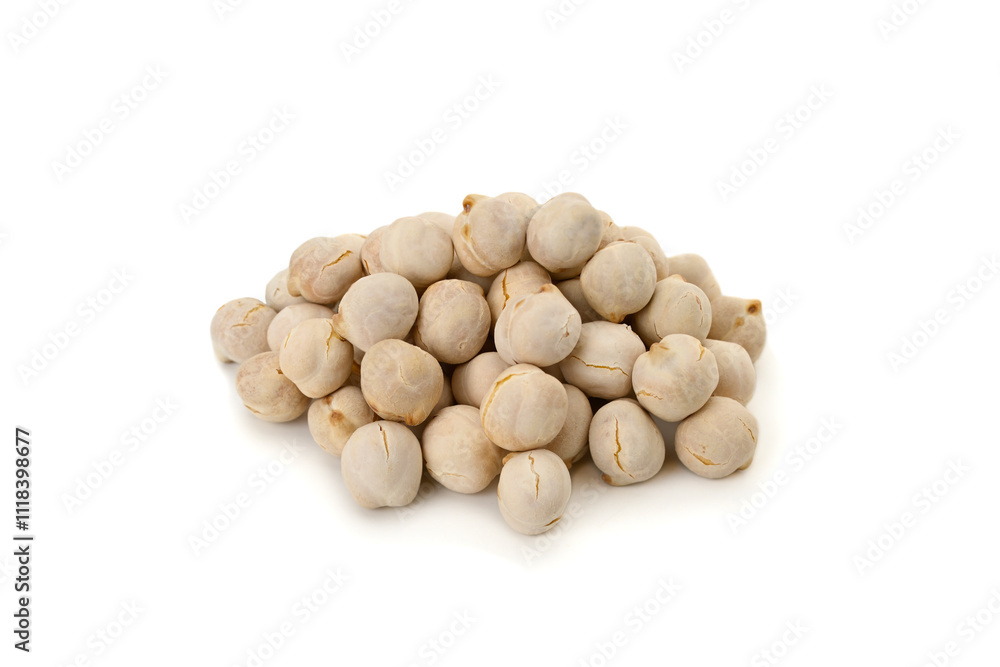 Heap of salted chickpeas isolated on white background
Heap of salted chickpeas isolated on white background