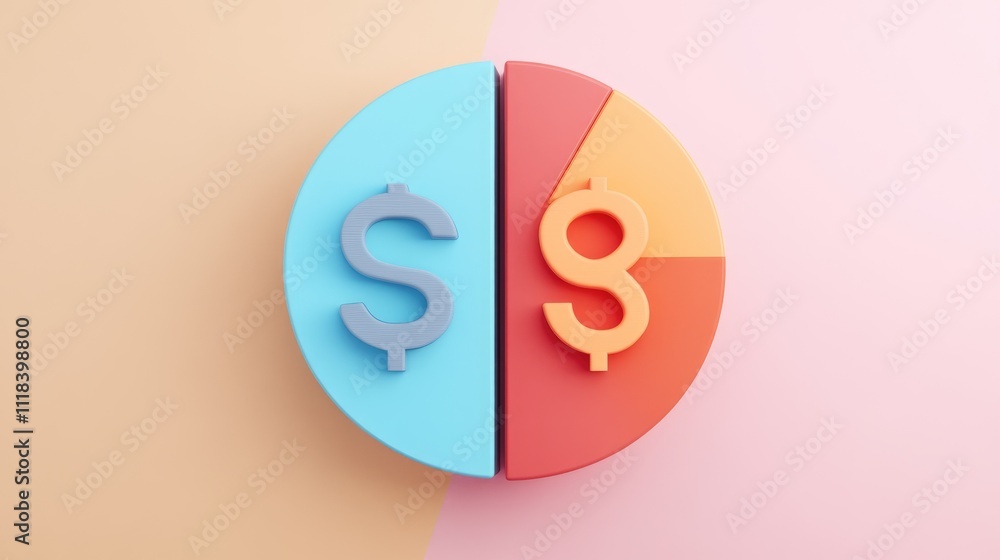 increasing profits flat design front view market analysis theme 3D render Split-complementary color scheme increasing profits flat design front view market analysis theme 3D render Split-complementary color scheme