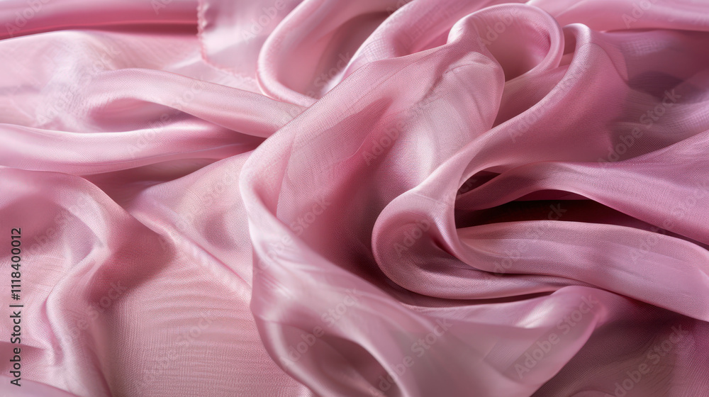 Obraz premium pink silk fabric background