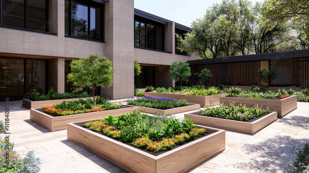 Eco-Friendly Park with Solar Powered Features Eco-Friendly Park with Solar Powered Features