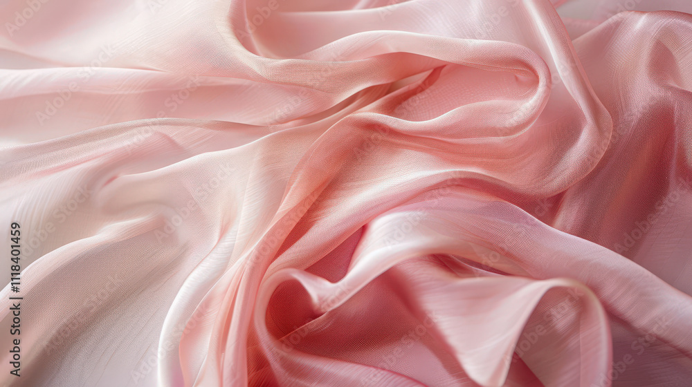 Obraz premium pink silk fabric background