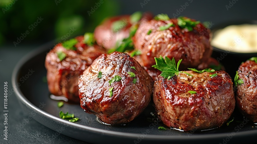 Grilled meatballs preparation at home delicious recipe showcase culinary art cozy kitchen close-up view flavor exploration Grilled meatballs preparation at home delicious recipe showcase culinary art cozy kitchen close-up view flavor exploration