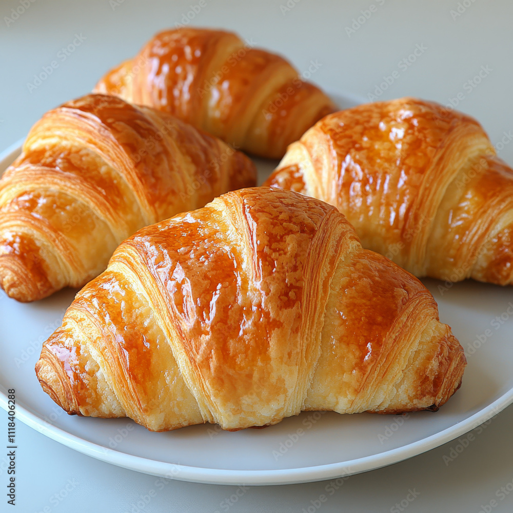 Freshly baked croissants Freshly baked croissants