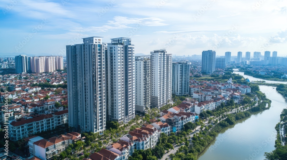 Fototapeta premium Real estate investment can contribute to community development, urban regeneration, and economic growth 