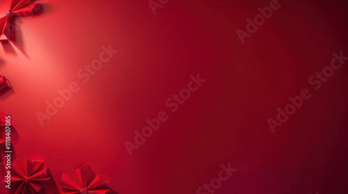 red frame on red background