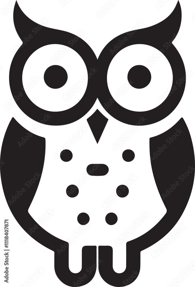 owl icon minimal silhouette style vector art illustration on a white background.
owl icon minimal silhouette style vector art illustration on a white background.