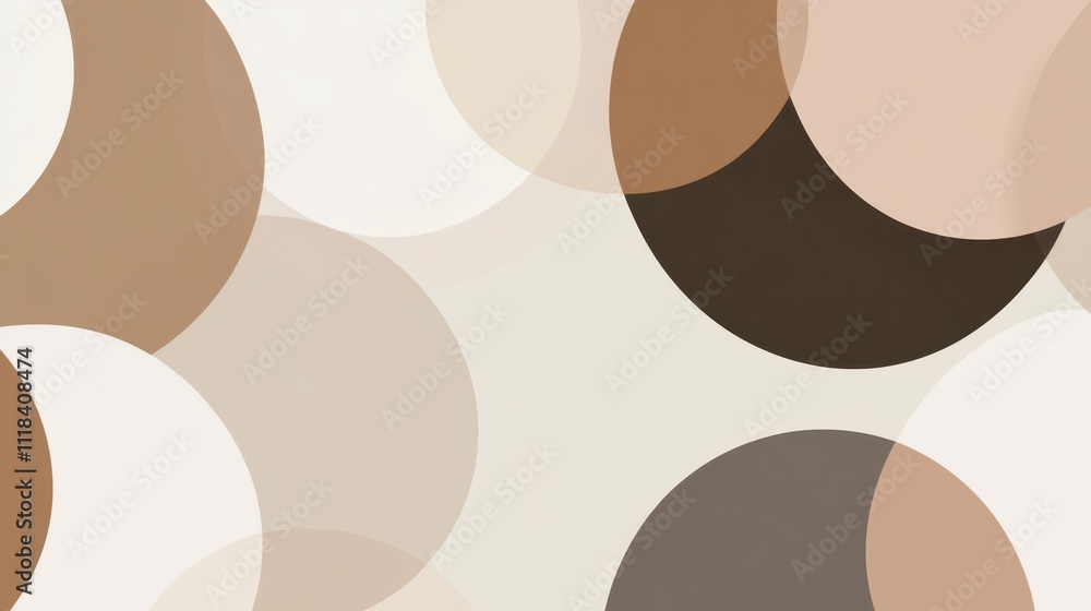 custom made wallpaper toronto digitalAbstract Geometric Background with Earthy Tones and Circular Shapes