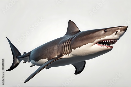 A Shark isolated on white background