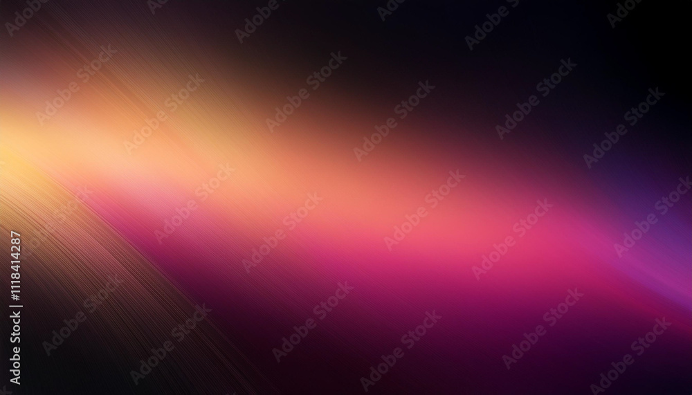 Defocused pink yellow gradient abstract ultraviolet radiance soft texture on dark black abstract empty space background. Neon blur glow. Color light overlay. Copy space. Defocused pink yellow gradient abstract ultraviolet radiance soft texture on dark black abstract empty space background. Neon blur glow. Color light overlay. Copy space.