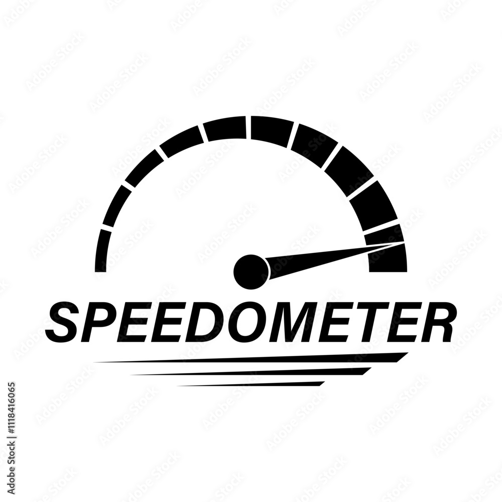 Gauge Meter Icon. Speedometer Icon. Tachometer or Odometer Display. Vector Illustration. Gauge Meter Icon. Speedometer Icon. Tachometer or Odometer Display. Vector Illustration.