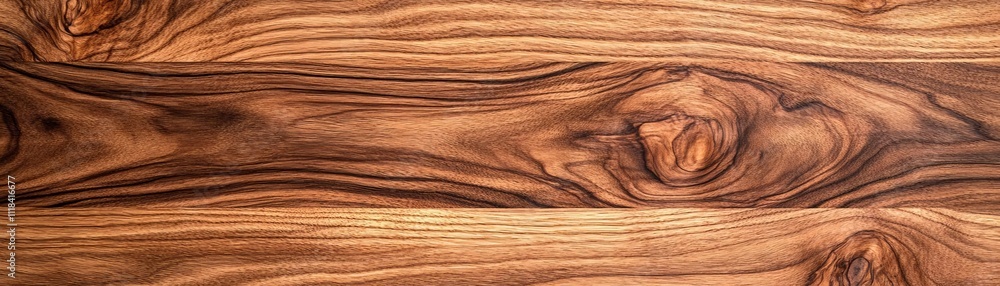 Naklejka premium Walnut texture in natural lighting, emphasizing rich tones and unique patterns
