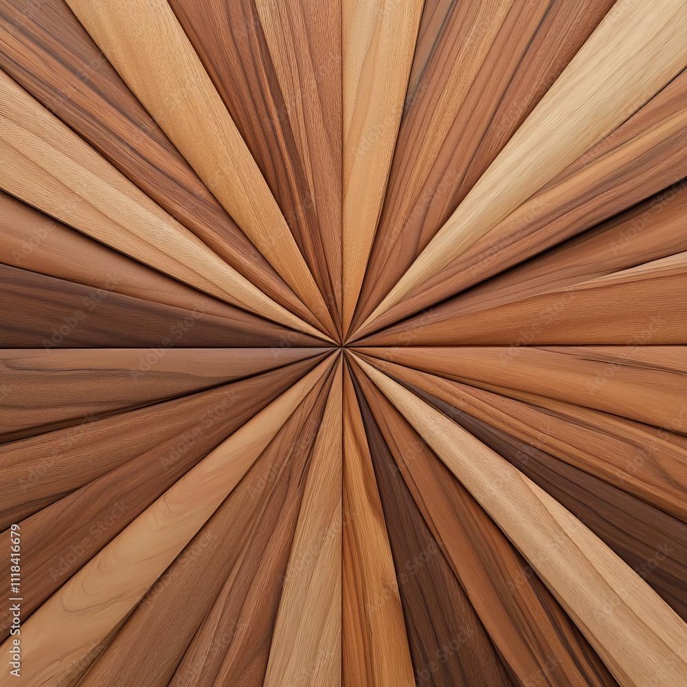 Walnut texture in radial symmetry, abstract and decorative Walnut texture in radial symmetry, abstract and decorative