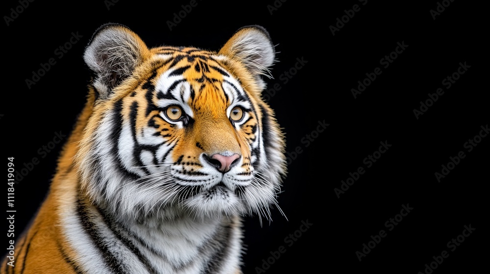 Majestic Siberian Tiger Portrait Majestic Siberian Tiger Portrait