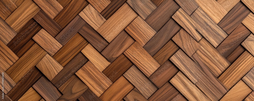 Walnut wood texture in chevron pattern, geometric precision with organic material Walnut wood texture in chevron pattern, geometric precision with organic material