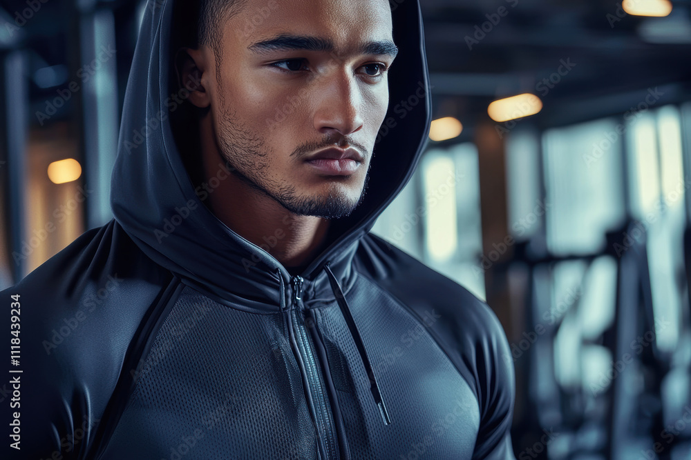 Athletic Hoodie in Action at Modern Gym - Perfect for Active Lifestyle and Performance Wear Athletic Hoodie in Action at Modern Gym - Perfect for Active Lifestyle and Performance Wear