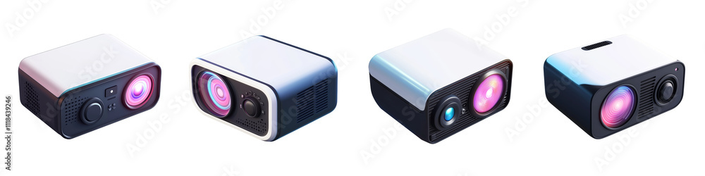 projector - 3d Set on transparent background PNG file projector - 3d Set on transparent background PNG file