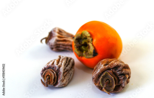 Dried persimmon,Dried persimmon is a nutritious, vitamin-rich, mineral-rich and sweet dried fruit variety photo