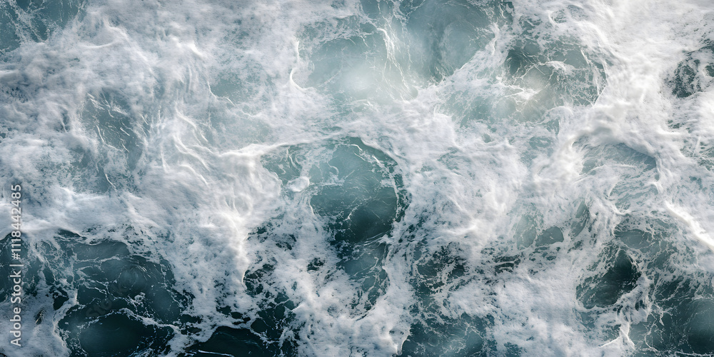 Chaotic interplay of ocean and stormy sky Chaotic interplay of ocean and stormy sky