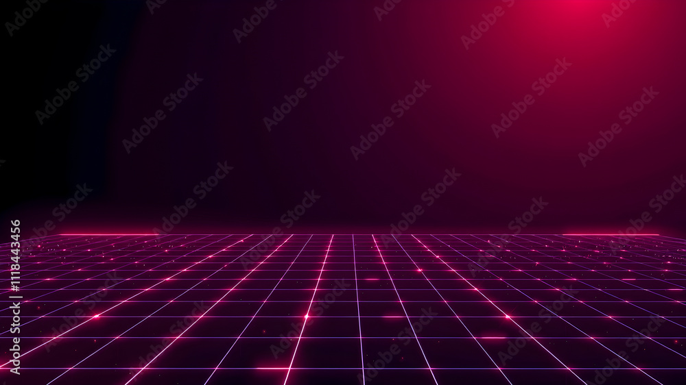 abstract futuristic background with grid and glowing lines. 3d rendering abstract futuristic background with grid and glowing lines. 3d rendering
